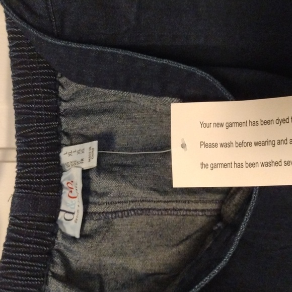 Dark Blue Denim&Co Skirt,NEW size L - Picture 3 of 3